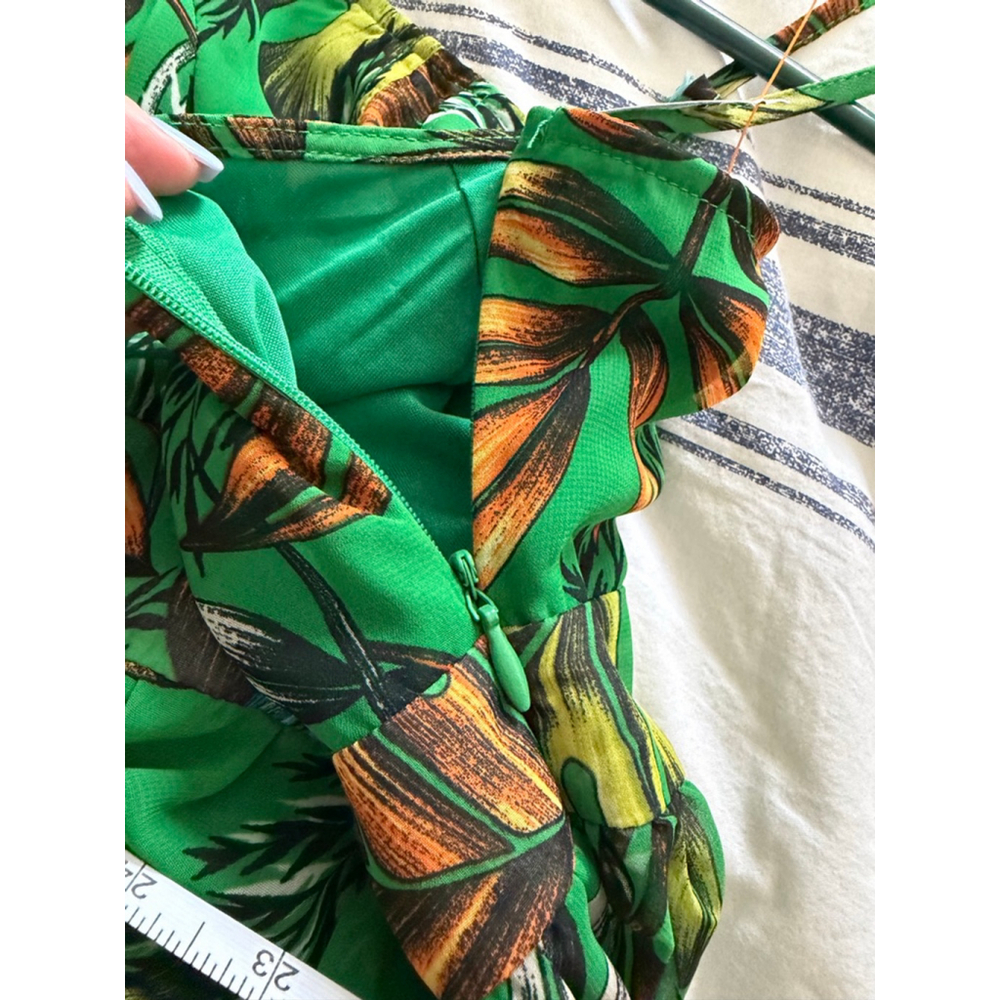 do & be Green Tropical Print Maxi Dress S - Picture 12 of 12